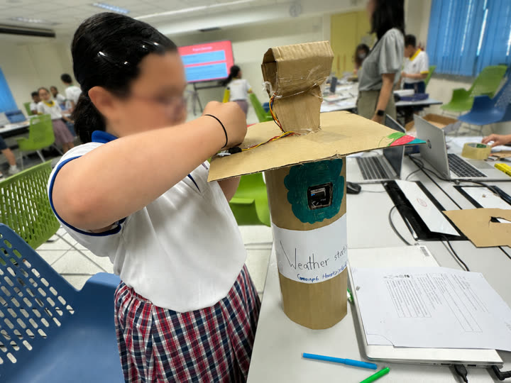 Building a Weather Station prototype through hands-on environmental learning.